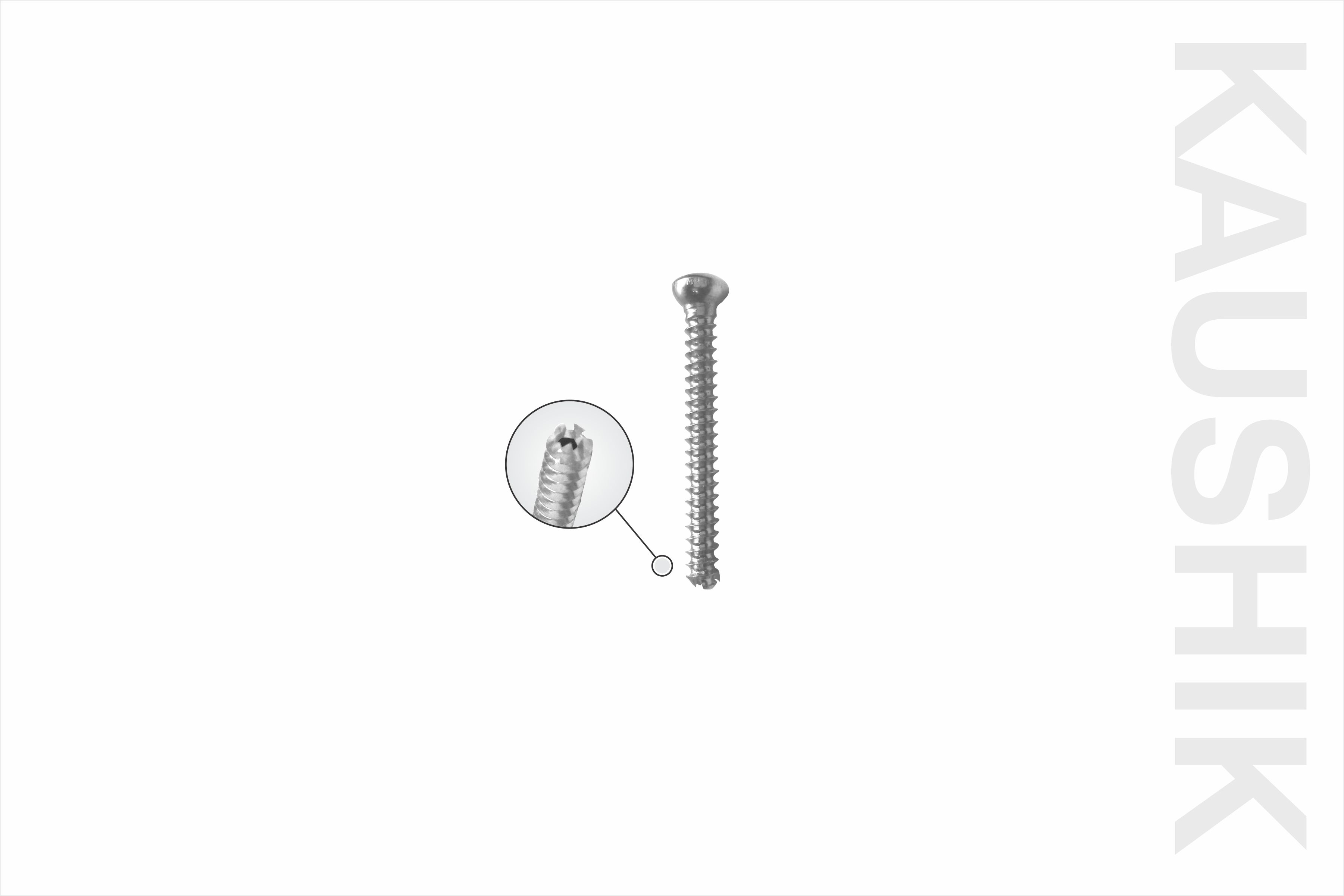 boneHeal 3.5mm Small Cannulated Cancellous Screw, Full Thread